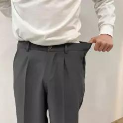 남자 초경량 겨울 정장바지 융기모 방한 슬랙스 팬츠 남성 슬랙스