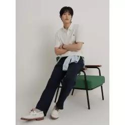 [빈폴] [26SS 30%OFF] 오픈넥 소프트 반달피케 티셔츠 라이트 그레이 (BC6342C332)