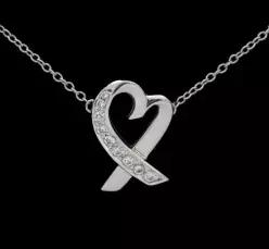 티파니앤코 러빙하트 18K 화이트골드 다이아몬드 목걸이 141878586