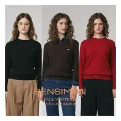 벤시몽 최초가 129,000원 여성 아뜰리에 케이블 니트 3종 택1