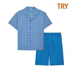 트라이 TRY 남성용 쾌적한 착용감 인견 파자마세트