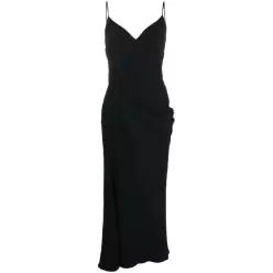 Alexander McQueen 드레이프 미디 드레스 745730QEAAA TP427465072