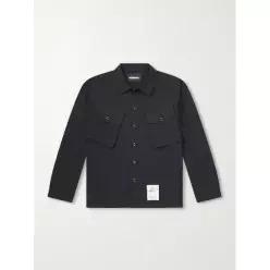 26 FW 네이버후드 블랙 퍼티그 코튼 셔츠 (TP572844049) TP572844049