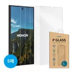 하이온 P글라스 9H 강화유리 액정보호 필름 갤럭시S25 FE, 5매입