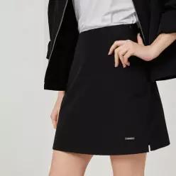 릭크 사이드 슬릿 백밴딩 미니 스커트(블랙)_L4A1-SK04C 3857635 -