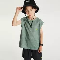 뉴발란스키즈 NK9YG3701U(49) 카키 나시 우븐 스트레치 팬츠 셋업 40B1369011 NK9YG37