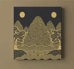 일월오봉도 그림 현대 재해석 캔버스 액자 권위와 재물을 부르는 그림 홈데코 개업선물