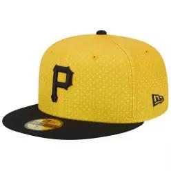 뉴에라 남성용 골드/블랙 피츠버그 파이리츠 2023 시티 커넥트 59FIFTY 피팅 모자 7620790