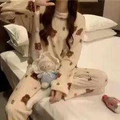 [라일리여성언더웨어] Rly 수면잠옷세트 극세사 파자마 홈웨어 커플 세트