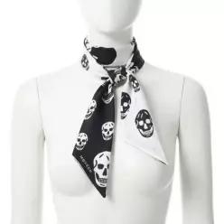ALEXANDER MCQUEEN 26SS 리본 스컬 스카프 (857553 3001Q 1078) 270634