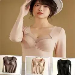 [라일리여성언더웨어] Rly 브라 내의 히트텍 상의 언더웨어 일체형 내복