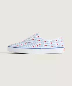 매장정품  VANS VN000Z75W001 어센틱 I Love My 화이트 Z75W 가벼운신발 여름신발 5721