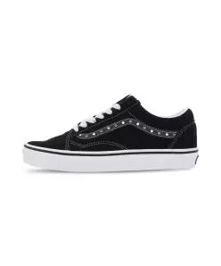 매장정품  VANS VN000V25B5T1 올드스쿨 스터드 블랙:메탈릭 V25B5T1 가벼운신발 여