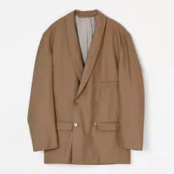 미국 FW19 르메르 브라운 버진 울 혼방 숄 칼라 오버사이즈 블레이저 재킷 XS 407151886114