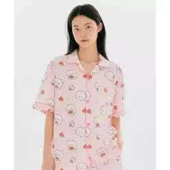 SPAO [먼작귀] 먼가 작고 귀여운 여름 반팔 파자마(PINK)_SPPPG25U05