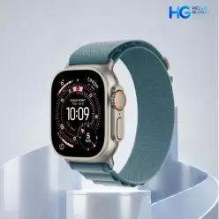 애플 애플워치 울트라3 49mm 셀룰러 새상품 자급제 내츄럴 티타늄 알파인루프 라이트블루 MEWM4KH/A