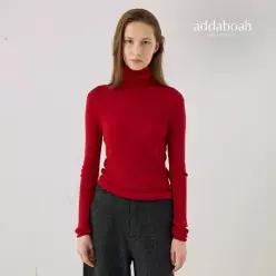 애드아보아 26FW 멜팅 울트라 파인 울100 터틀넥 풀오버