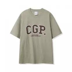 [매장정품] CGP 아치 로고 유색멜란지 반소매 티셔츠_카키 CBEUUTS104KK00 2171517