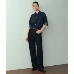 WOMAN 우먼즈 스트레이트 데님 팬츠 [딥 인디고]