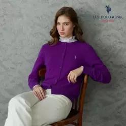 유에스피에이 [앱10 ][U.S POLO ASSN.] 26FW 헤리티지 울 100 가디건 1종 여성