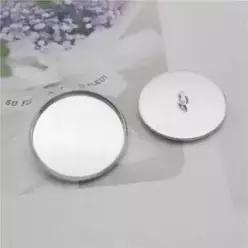 10PCS 1030 철 빈 카보 숑 금속 단추 장난감 인형 눈 카메오 기본 베젤 트레이 스냅 쥬얼리 바느질