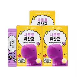 네추럴라이즈우주먼지 사르르 유산균 프로바이오틱스 아연 포도맛 14포, 3개