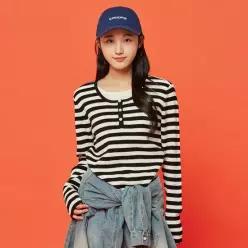 [소이] 여자 가을이월 레이어드 스트라이프 니트티 (26S5051)