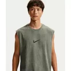 나이키 MUST IT_ 민소매 런닝 나시 티셔츠 M 카모 그린 라이트 아미 IM6145 303