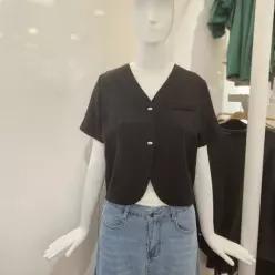 여름 마 혼방 투버튼 노카라 자켓 (504740) _EPT