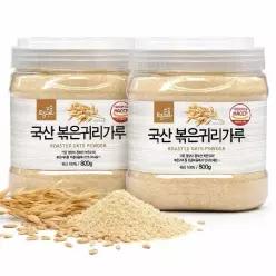 [하프클럽/]대용량 국산 볶은귀리가루 800g X 2개 1 1 귀리쉐이크 선식 HACCP인