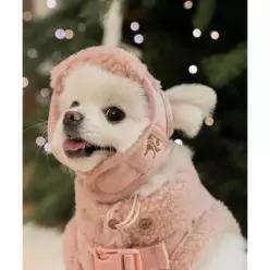매장정품 DOGI 강아지 무스탕모자 핑크