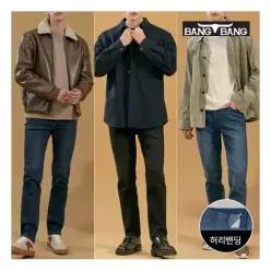 뱅뱅 최초가99,000원 남성 더블기모 레귤러핏 스판 데님 3종택11415912