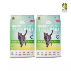 채널펫 세라피드 전연령 고양이사료 그레인프리 체중관리 14kg7KG 2팩