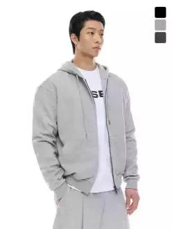 바이젝 퍼펙트 특양면 머슬핏 후드집업3Color