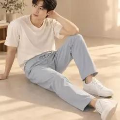 쿨링 아이스 팬츠 냉감 밴딩 바지 고무줄 슬랙스