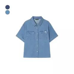 게스GS 여성 샴브레이 반팔셔츠 RP2W08J2 정가 80,000원