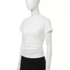 유라고 URAGO Tencel shirring half tshirt