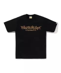 베이프 반팔 티셔츠 001TEL801043MBLK BLACK DOM