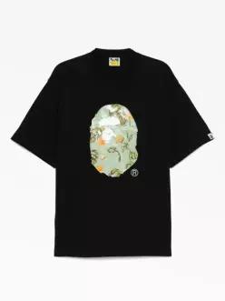 베이프 반팔 티셔츠 001TEL301335MBLK BLACK DOM