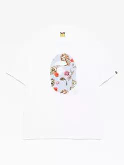 베이프 반팔 티셔츠 001TEL301335MWHT WHITE DOM