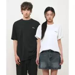 GENERALIDEA UNISEX 온도컷 쿨링 로고 반팔 티셔츠 [2COL] / GF2UTS017
