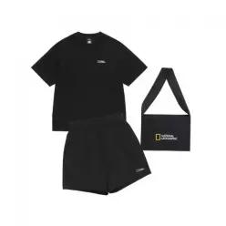 내셔널지오그래픽 NATIONALGEOGRAPHIC [3PACK]반팔 반바지 미니백 세트 BLACKN262UPB900099 162882