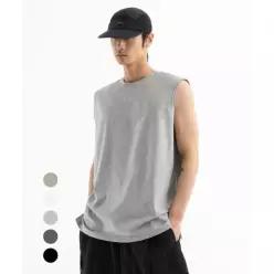 매장정품 유니온스튜디오 UNIONSTUDIO 루즈핏 레이어드 트임 실키 슬리브리스 4Color UNI019 211270