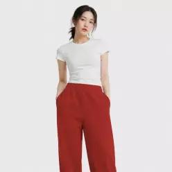 ENTIRE STUDIOS (U) 풀 스웨트 팬츠 체리 FULL SWEATPANT CHERRY