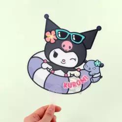산리오 썸머 부채 휴대용 쿠로미