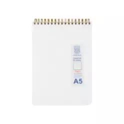N 밀크PP 스프링 노트 (A5 상철 무지 80매 옥스포드)