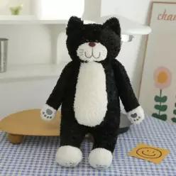 검은 고양이 애착 인형 바디필로우 [50cm 까만 검정 냥 여친 냥이 집사 선물 봉제 대형 자취생 수면인형]