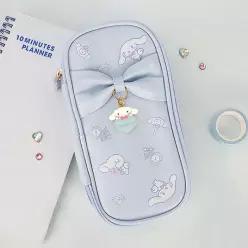 LILIS 산리오 시나모롤 리본 필통 파우치 펜슬 케이스