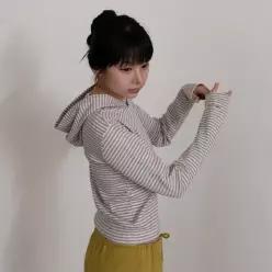 바켄 스트라이프 슬림핏 골지 후드티 BK4303 (4COLOR) 7000041603