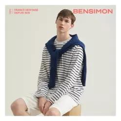 Bensimon 벤시몽 남성 간절기 스트라이프 티셔츠 2종 택1